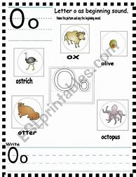 Image result for Printable Letter Oo