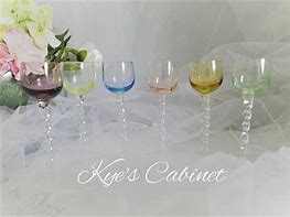 Image result for Twisted Stem Wine Glasses