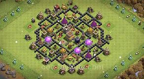 Image result for Map Clash of Clan HDV 8