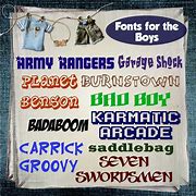 Image result for Good Fonts for Boys