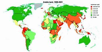 Image result for Arable Land Map Middle East