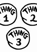 Image result for Dr. Seuss Thing One and Two