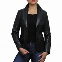 Image result for Leather Blazer