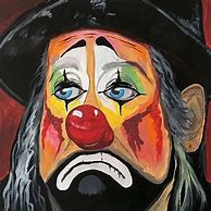 Image result for Sad Clown Face Painting