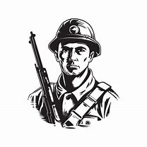 Image result for Soldier Black White