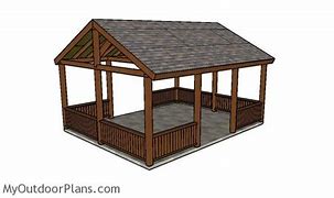 Image result for 16 X 20 Pavilion Plans