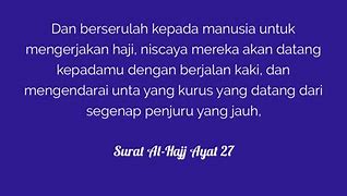 Image result for Al Hajj Ayat 27