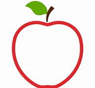 Image result for Red Apple Outline Clip Art with Seeds