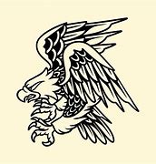 Image result for Eagle Tattoo Outline Flag