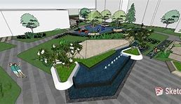 Image result for Landscape SketchUp Drawing Model