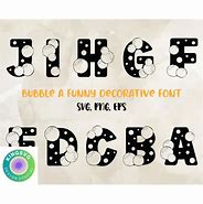 Image result for Bubble Font On Cricut