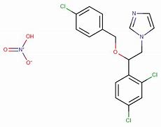 Image result for Econazole Nitrate Structure