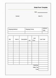 Image result for Order Form Layout