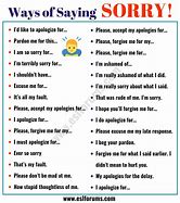 Image result for Person Saying Sorry