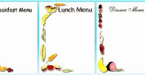 Image result for Blank Menu Clip Art