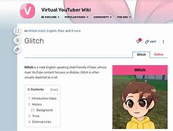 Image result for Glitch V Tuber