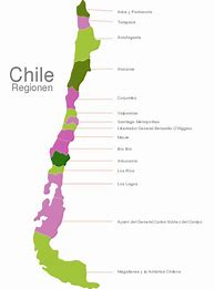 Image result for Map of Chile with Regions