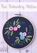 Image result for Easy Flower Embroidery Patterns