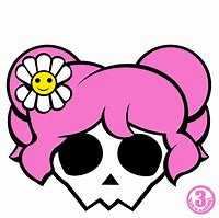 Image result for Skull and Crossbones Stencil Girly