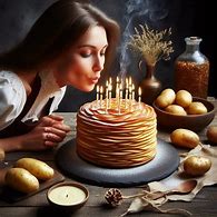 Image result for Potato Cake Hapoy Birthday