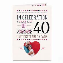 Image result for 40th Anniversary Greeting Cards