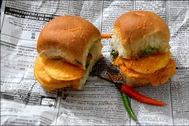 Image result for Bhajiya Vada Pav