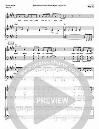 Image result for Somewhere in Your Silent Night Sheet Music