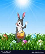 Image result for Easter Bunny with Basket Clip Art