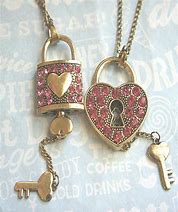 Image result for Lock Key Pendant Necklace