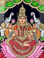 Image result for Lakshmi in Wite Lotus