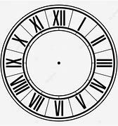 Image result for Roman Numeral Clock Faces without Hands