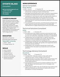 Image result for consulting resume