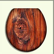 Image result for Dark Wood Toilet Seat