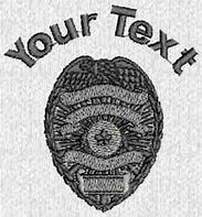 Image result for Embroidered Police Badge