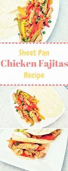 Image result for Sheet Pan Fajitas Recipe Chicken On Rice