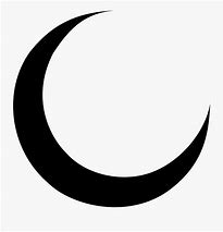 Image result for Black Crescent Moon Clip Art