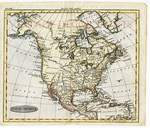 Image result for Antique North America School Map