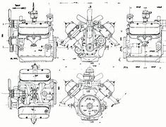 Image result for Engine CAD Drawing