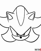 Image result for How to Draw Sonic and Shadow Face