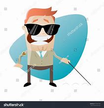 Image result for Cartoon Picture of Blind Man See