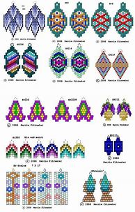 Image result for Native American Beaded Earrings Patterns