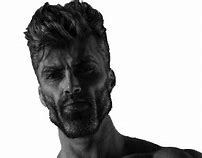 Image result for Giga Chad Head PNG