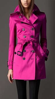 Image result for Pink Trench Coat