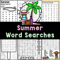 Image result for Summer Word Search Printable 2nd Grade