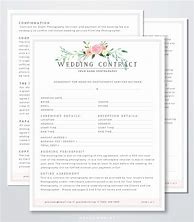 Image result for Wedding Photography Contract Template