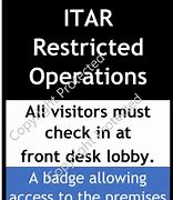 Image result for Printable ITAR Signs