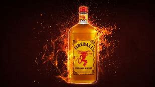 Image result for Fireball Whiskey Bottle