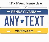 Image result for Pennsylvania License Plate