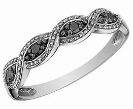 Image result for Black Diamond Infinity Ring