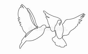 Image result for 2 Birds Flying Drawing